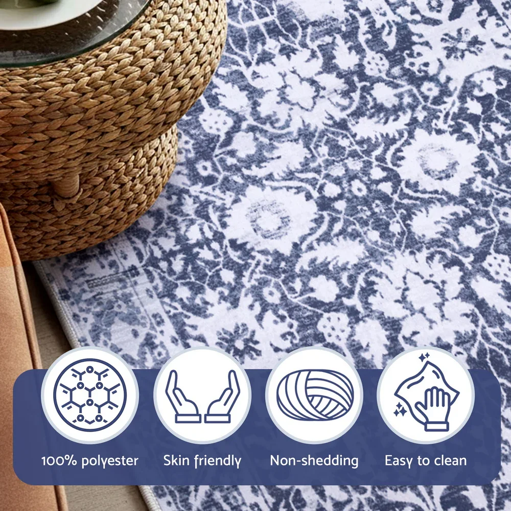 Floor Rug 120x170cm Soft Velvet Washable Modern Area Rug Floor Carpet Mat - Image 6