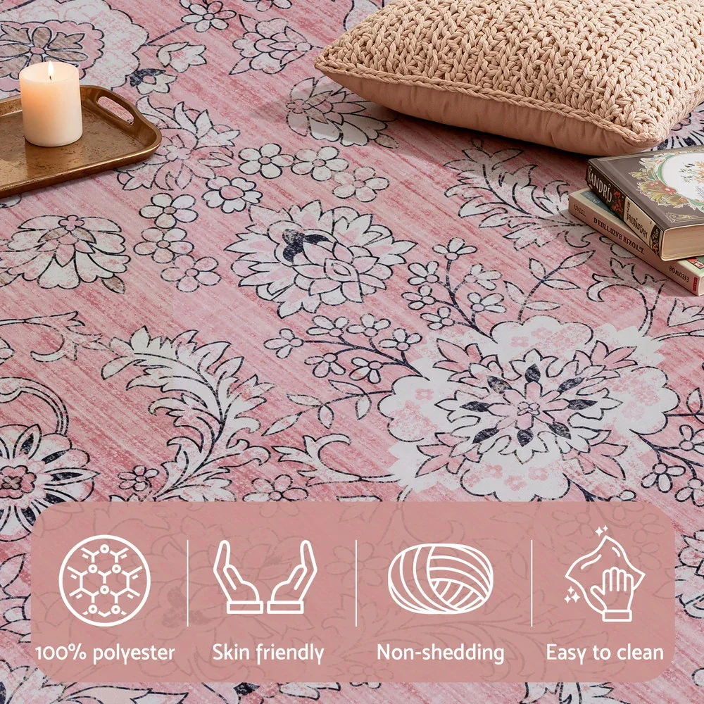 Floor Rug 160X230cm Large Washable Area Rug Vintage Living Room Carpet - Image 4