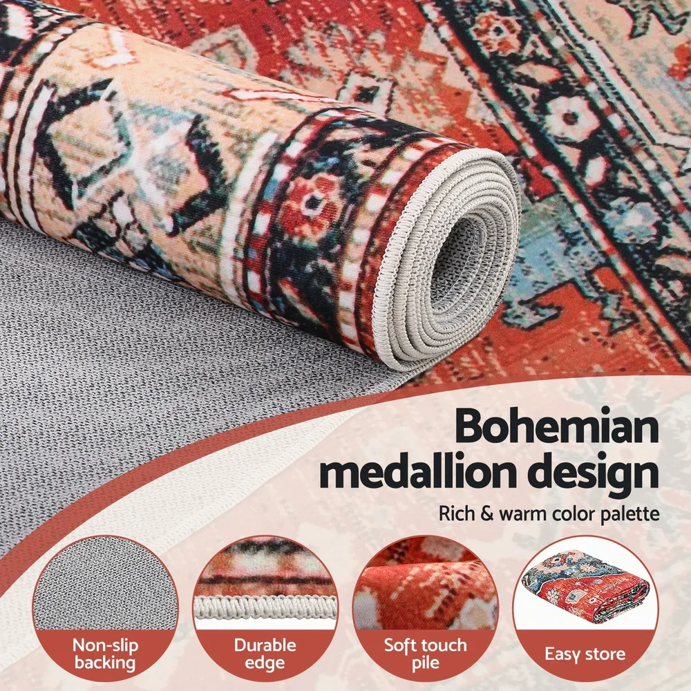 Floor Rug 200X290cm Large Washable Area Rug Modern Living Room Carpet Mat - Image 4