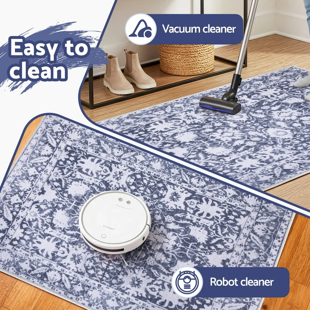 Floor Rug 50X80cm Doormat Soft Velvet Non-Slip Bath Mat Small Rug Modern - Image 7