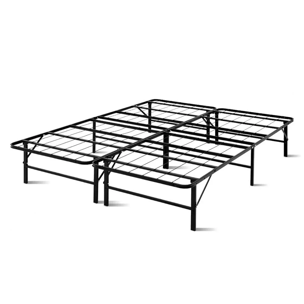 Folding Bed Frame Metal Base - Queen - Image 2
