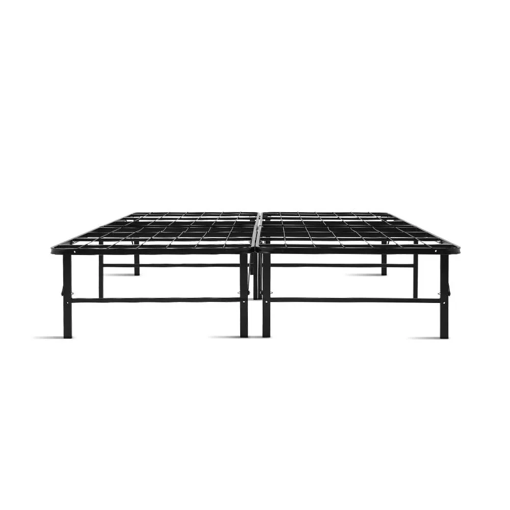 Folding Bed Frame Metal Base - Queen - Image 4