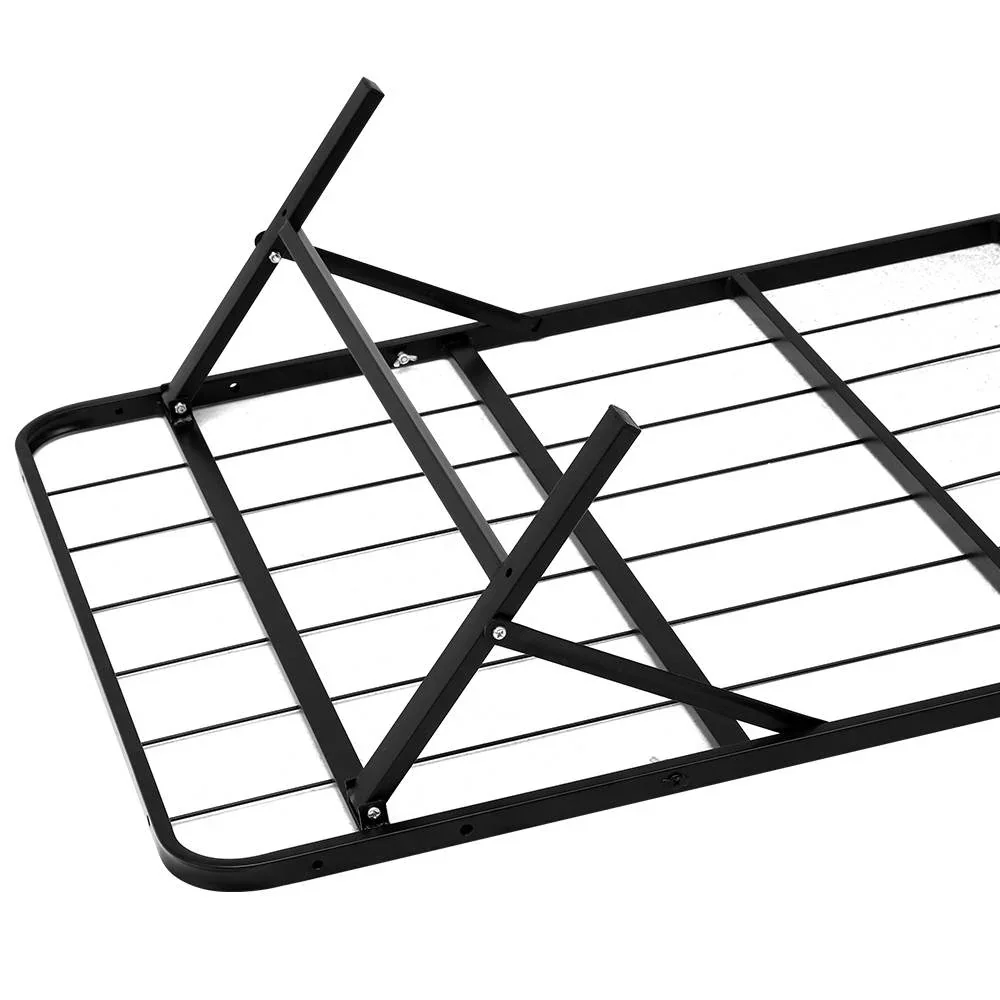 Folding Bed Frame Metal Base - Queen - Image 5