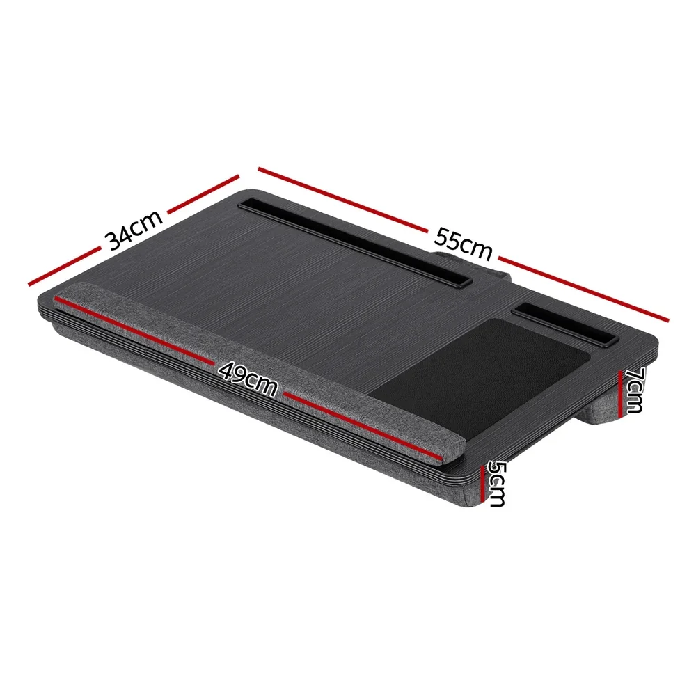 Lap Desk Laptop DeskS Portable w/ Wrist-rest Phone Slot Mouse Pad 55CM - Image 3