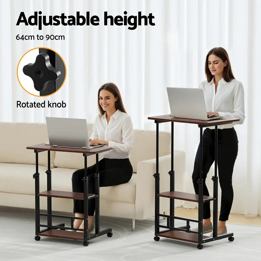Laptop Desk Height Adjustable Mobile Workstation Computer Desks 60CM - Image 6