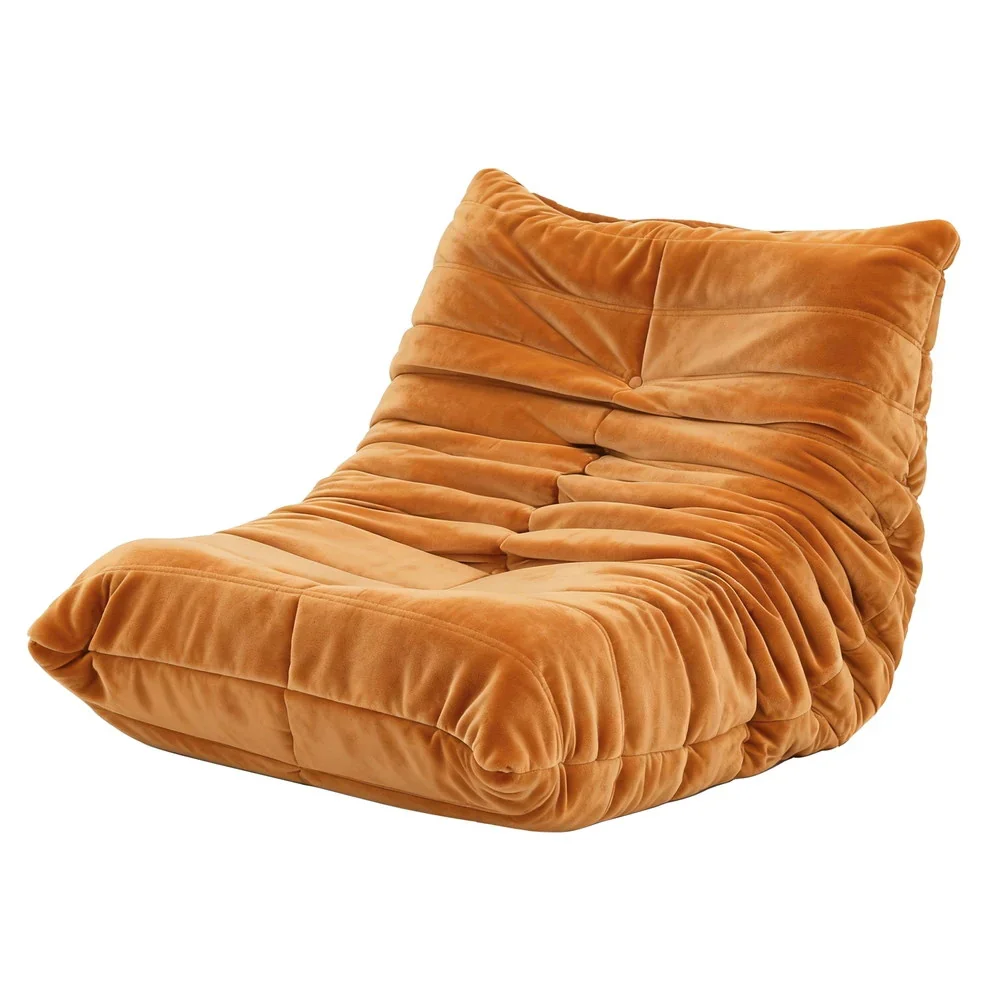 Lazy Sofa Accent Chair Floor Couch Leisure Lounge Foam Pouffe Recliner - Image 2