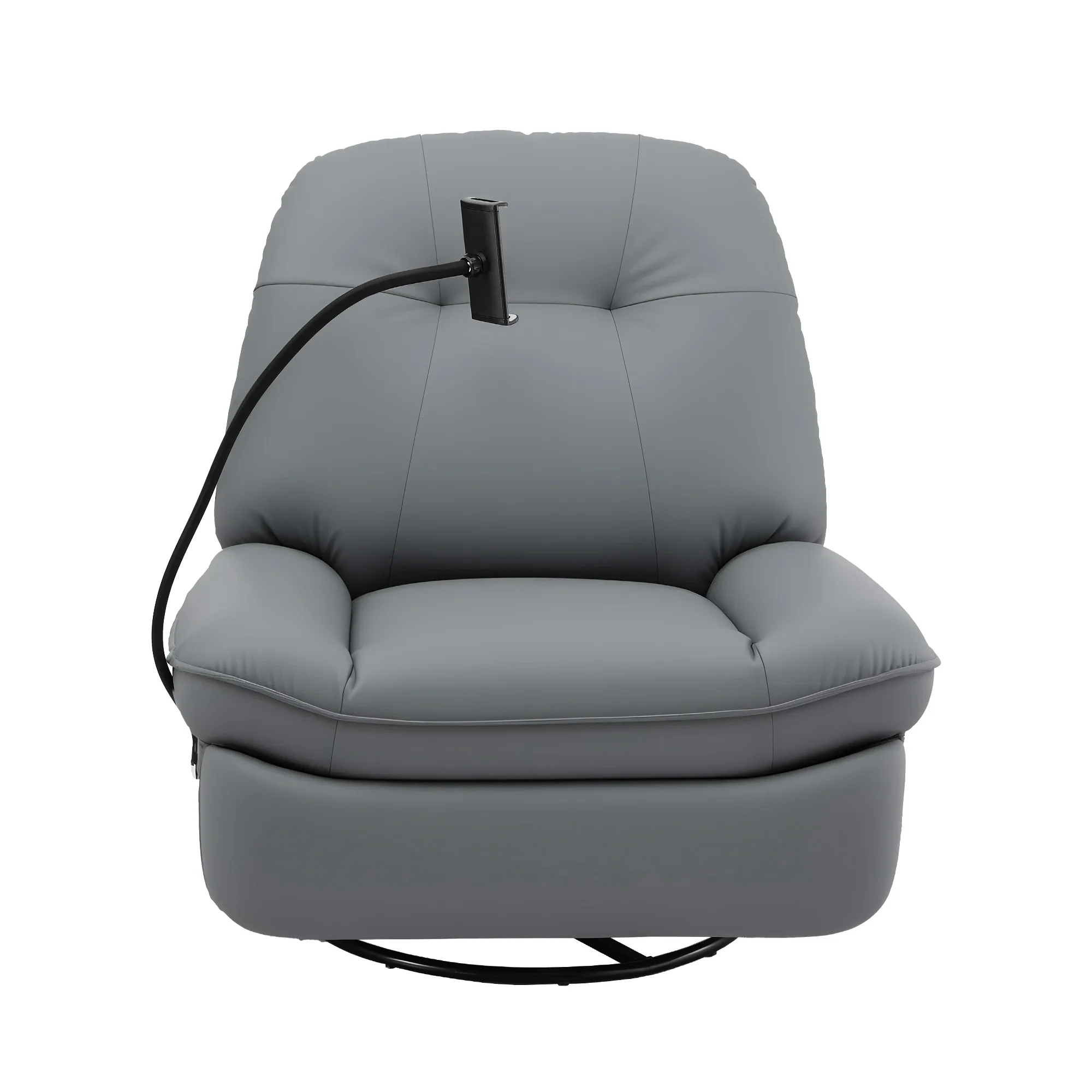 Manual Swivel Rocker Recliner with USB Ports Rocking Chair Nursery Sofa Lounge - Image 3