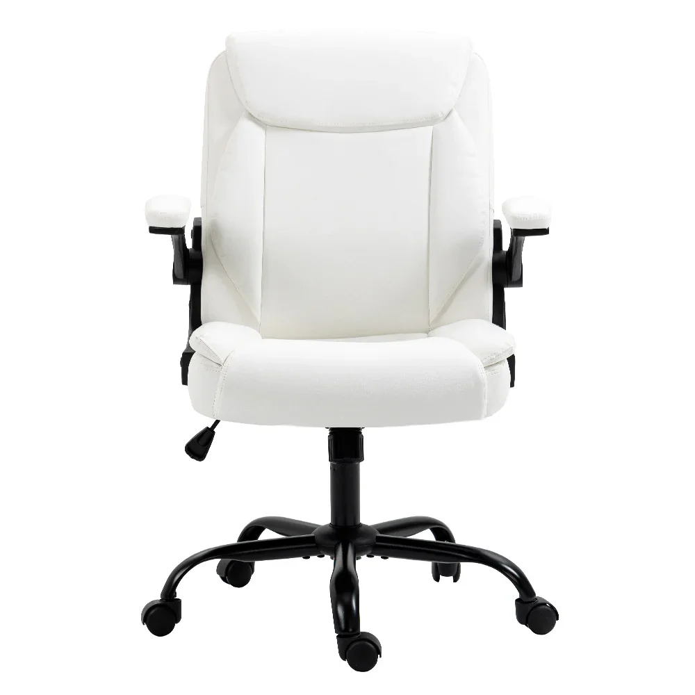 Executive Office Chair Mid Back White - Image 3