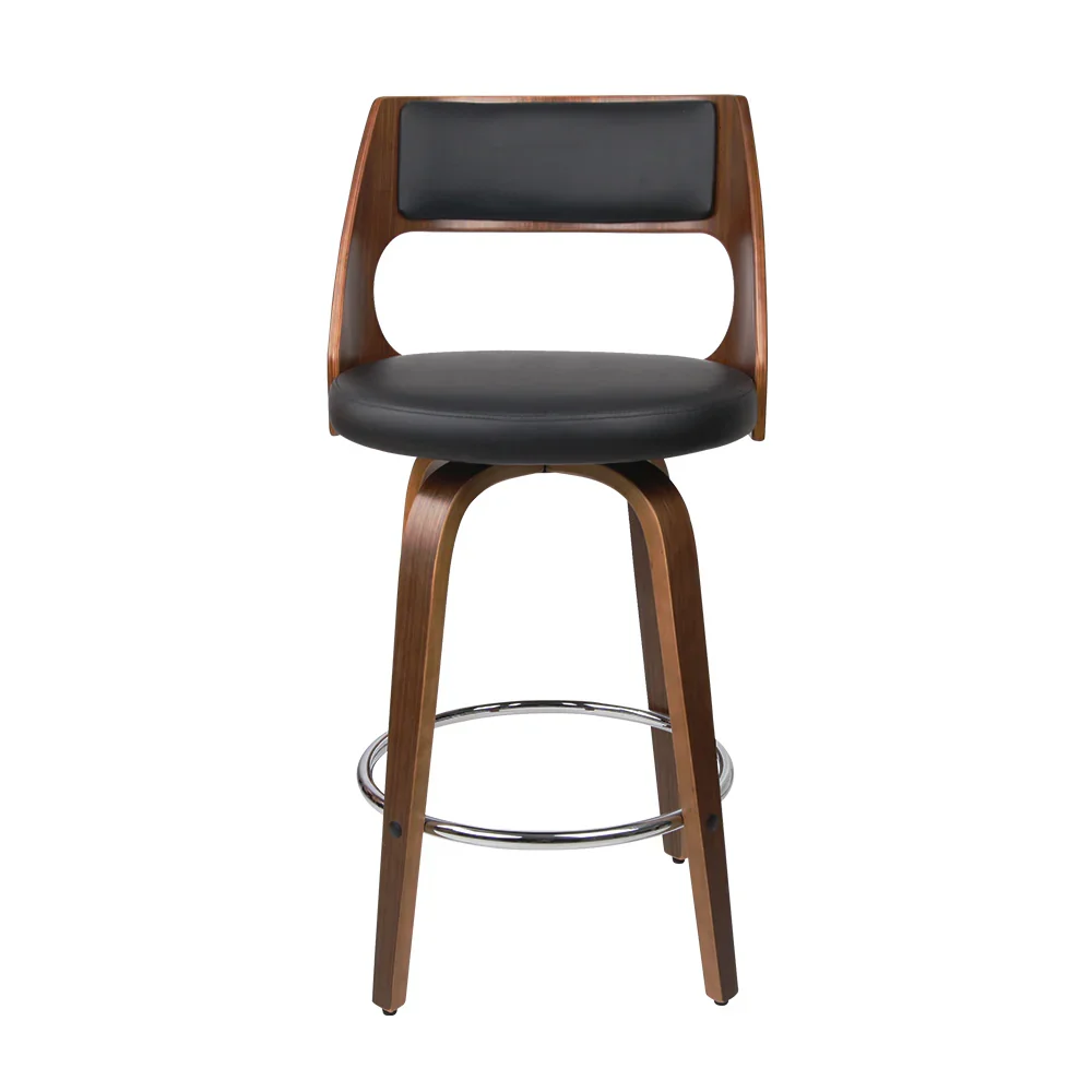 4x Bar Stools Swivel Leather Chair 76cm - Image 3