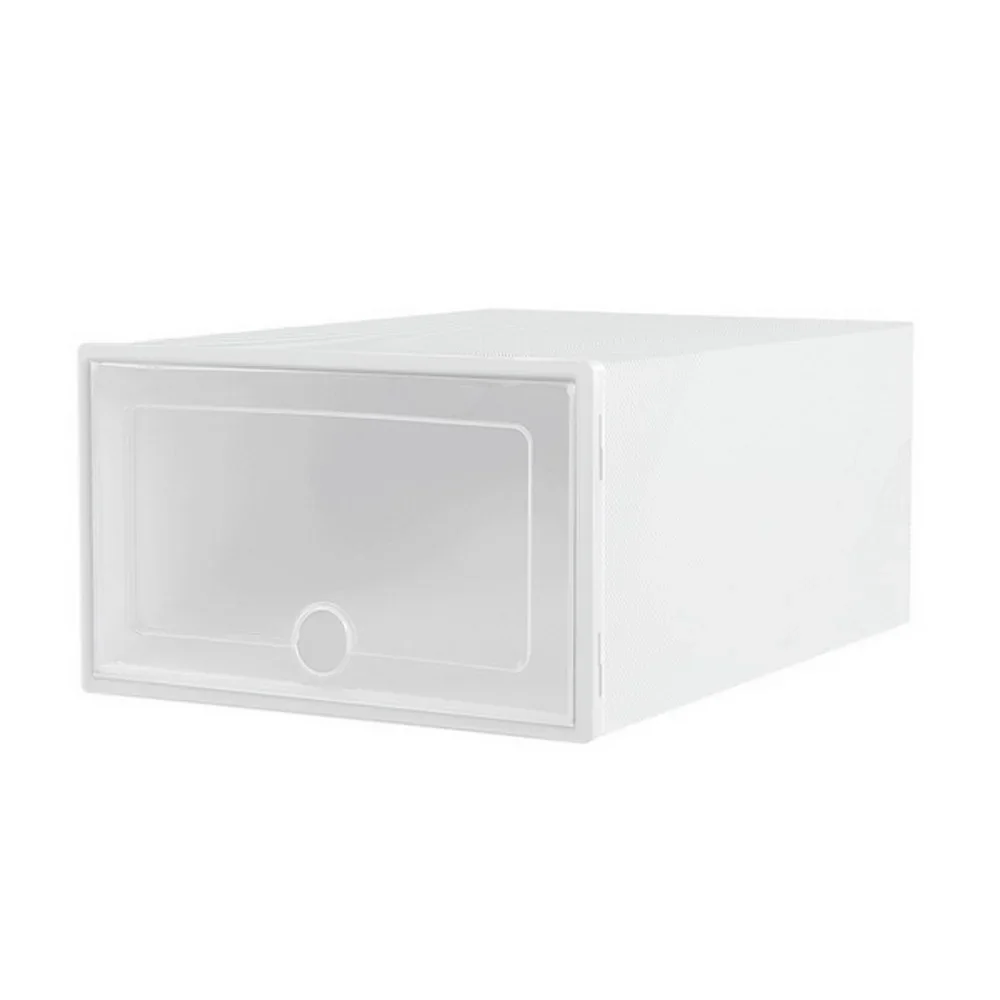 Shoe Box Rack DIY Set of 12 Stackable White Abel - Image 3