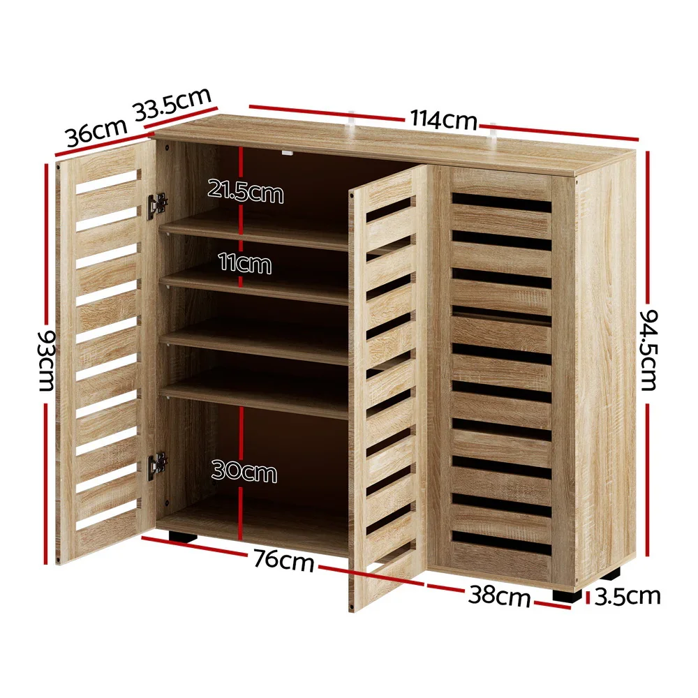 Shoe Rack Cabinet 30 Pairs Adjustable Shelf - Image 4