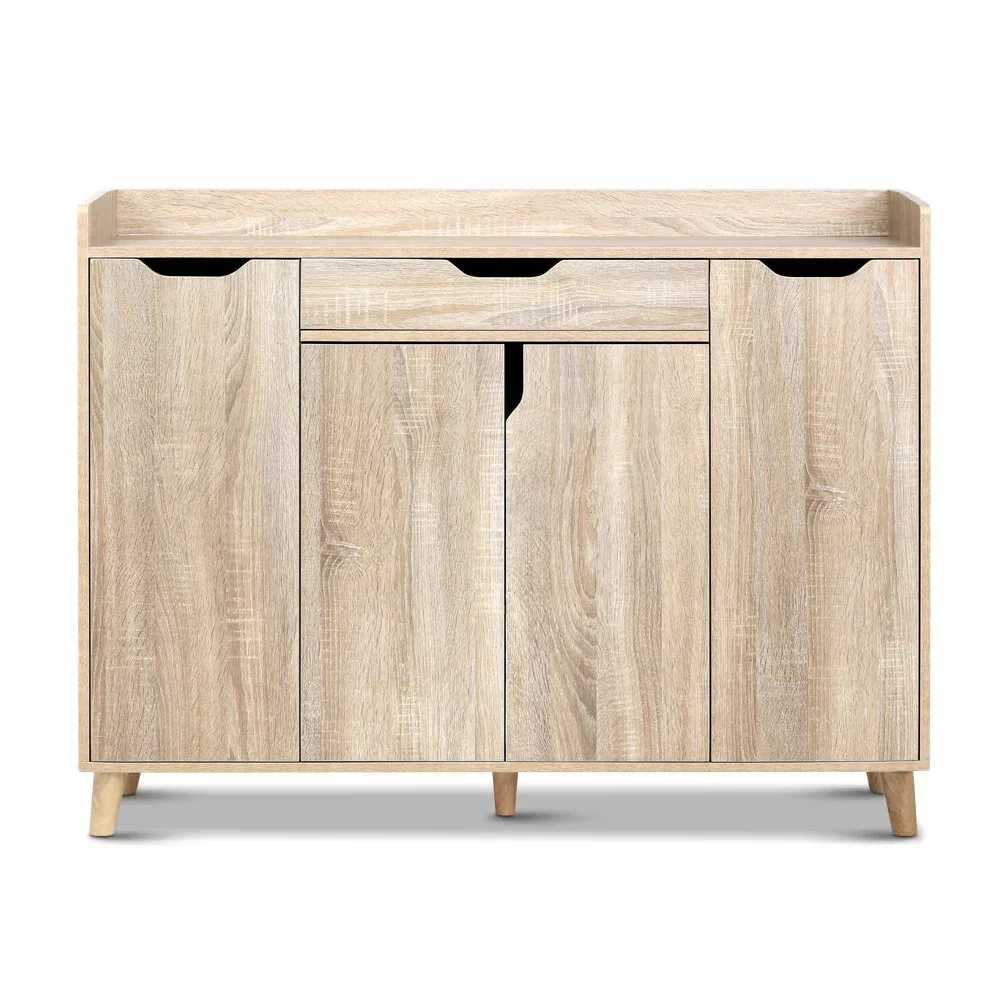 Shoe Rack Cabinet 26 Pairs Adjustable Pine Cissy - Image 5