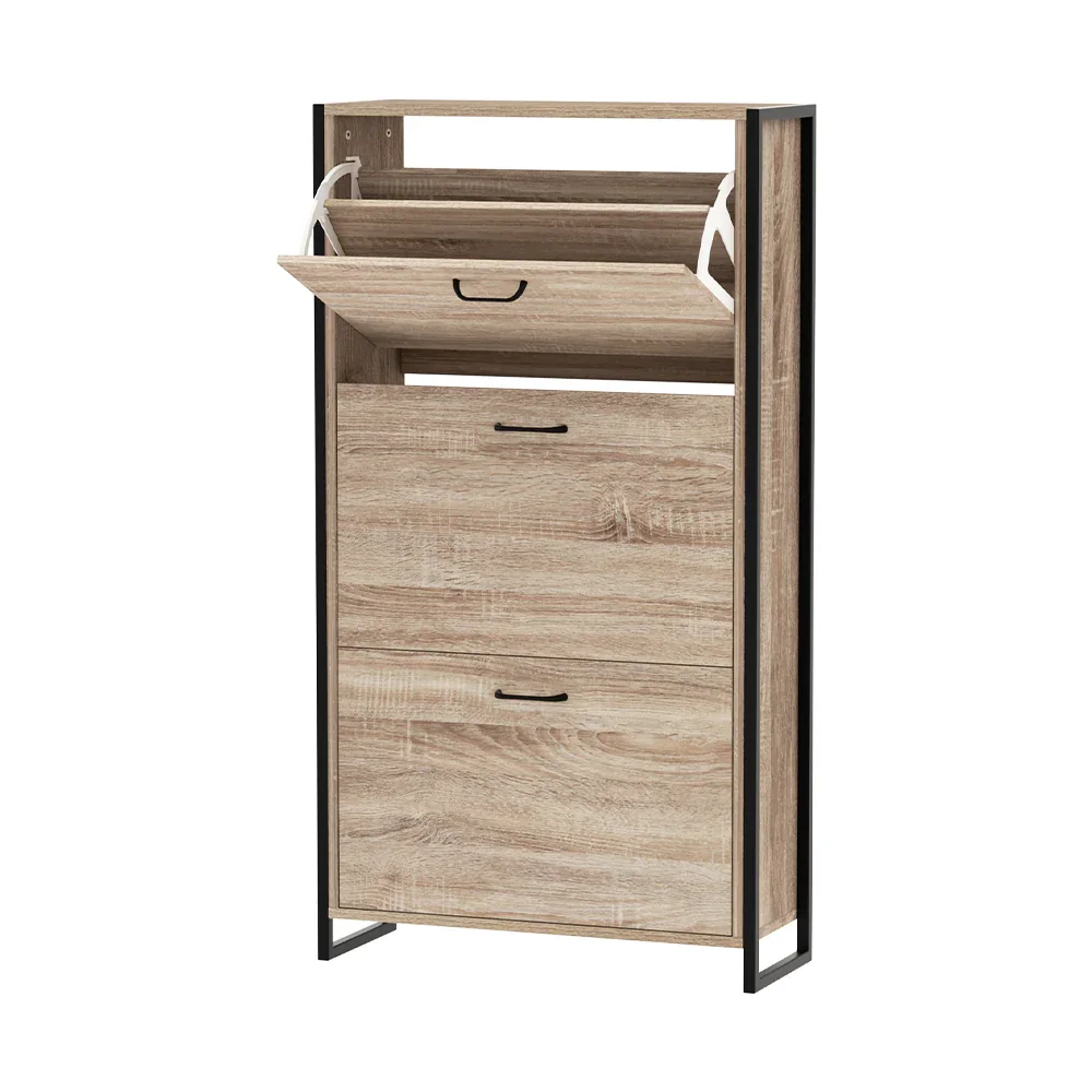 Shoe Rack Cabinet Adjustable Shelves 24 Pairs Tim - Image 8