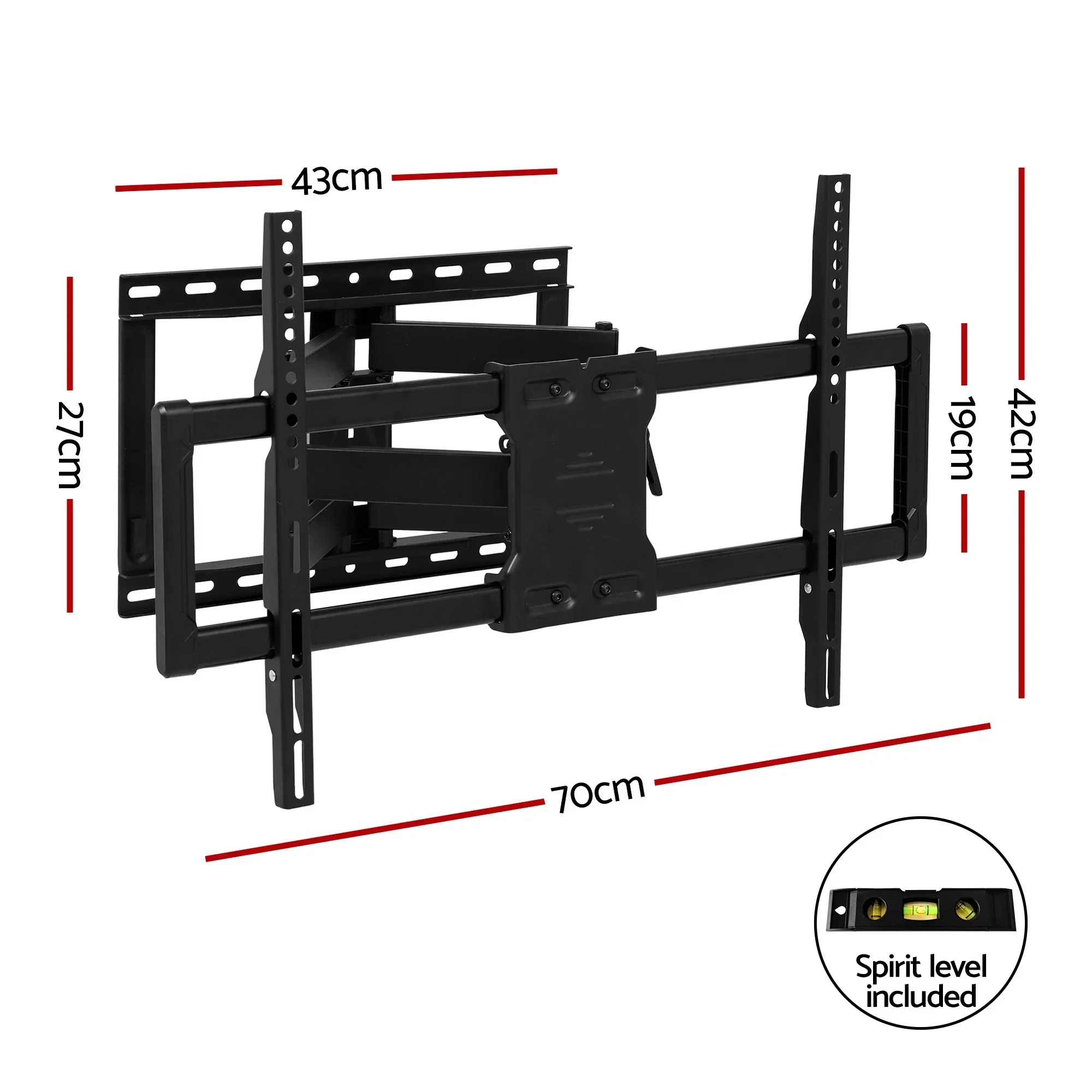 TV Wall Mount Bracket for 37" - 85" TVs Swivel Tilt Extendable Full Motion - Image 7