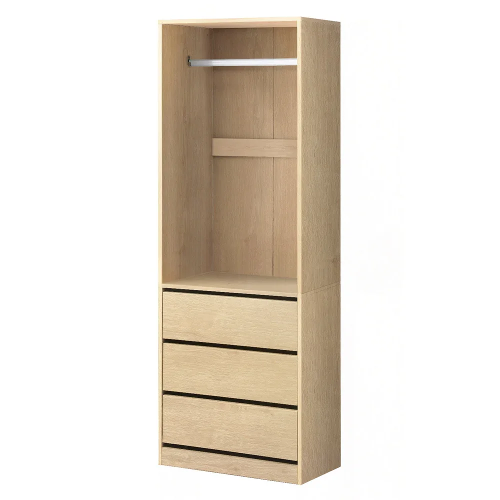Wardrobe Clothes Closet Storage Organizer Pine - Image 8