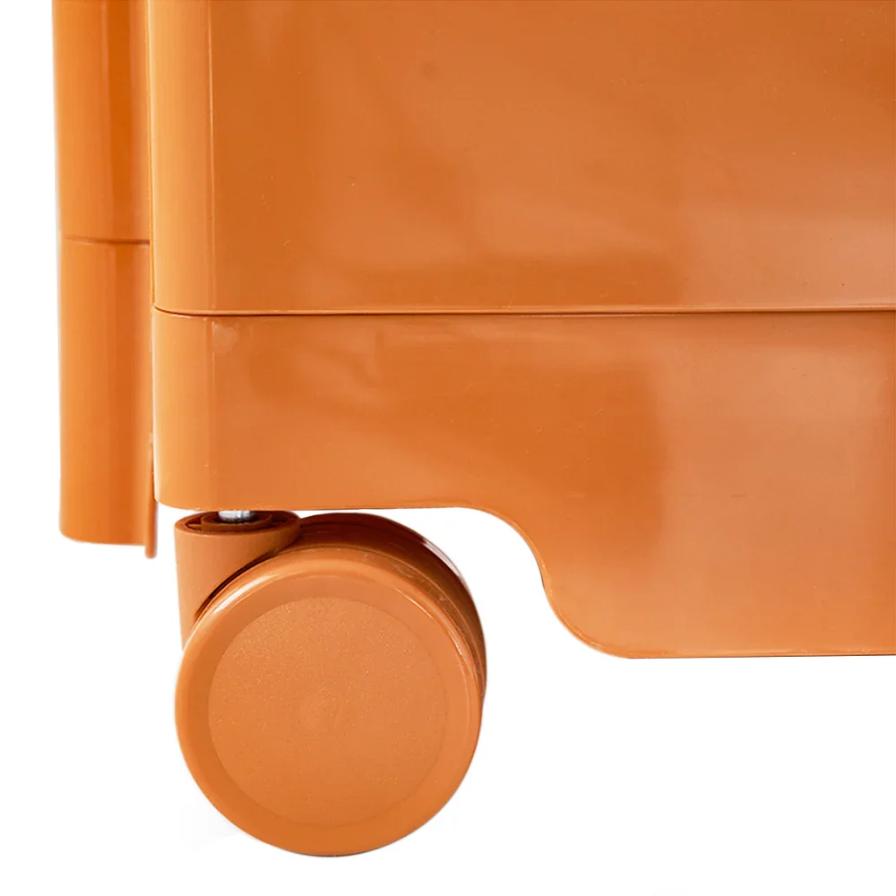 In Storage Trolley Bedside Table 5 Tier Cart Bo Replica Orange - Image 2
