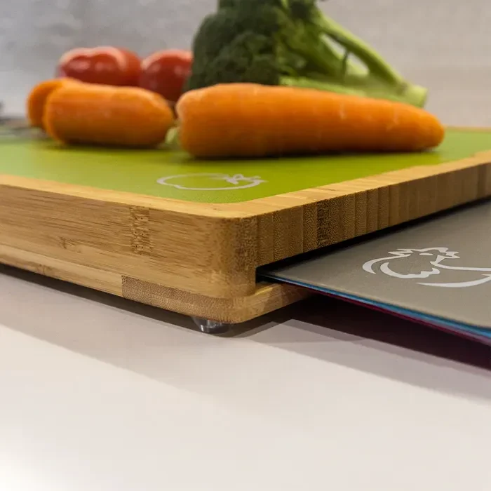 Bamboo Chopping Board With 5 Inserts - Image 3