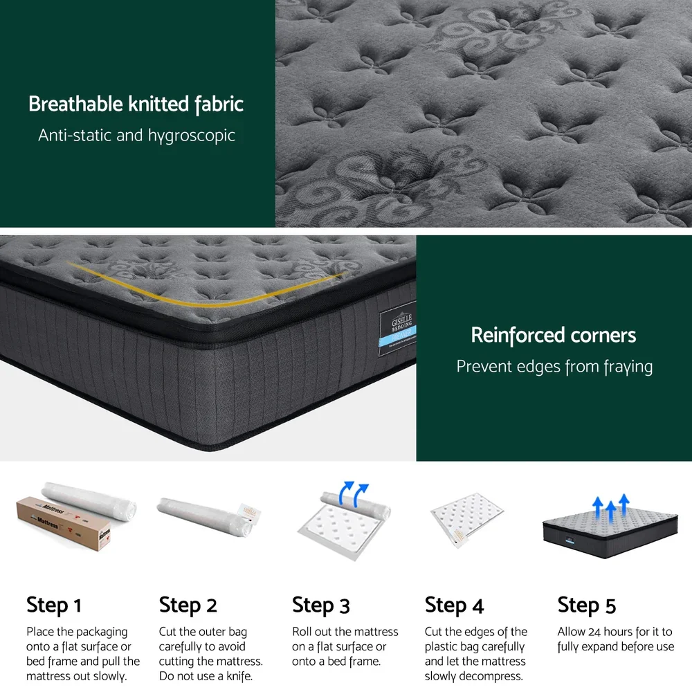 Bed Mattress  34cm Double - Image 6