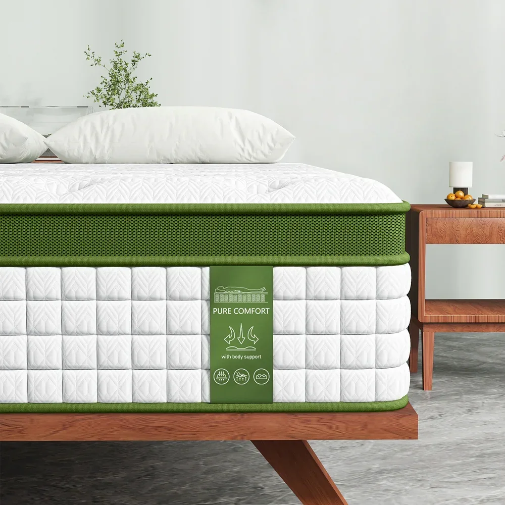 Double 30cm Hybrid Mattress Cooling Gel Memory Foam 5 Zone Pocket Spring Bed Temperature Regulating - Image 4
