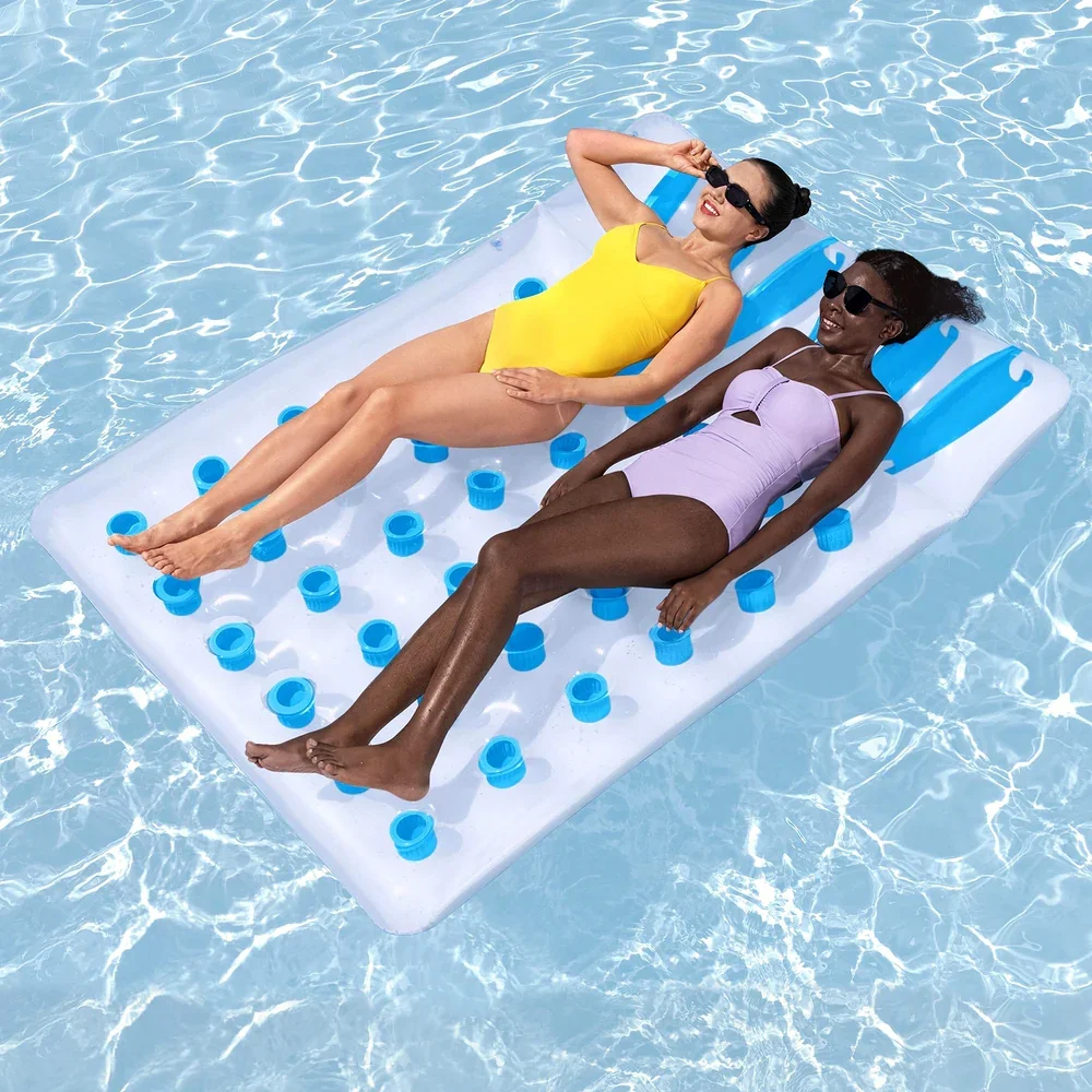 Float Floating Seat Pool Lounger Inflatable Lounge Chair Seat Pillow Bed - Image 7
