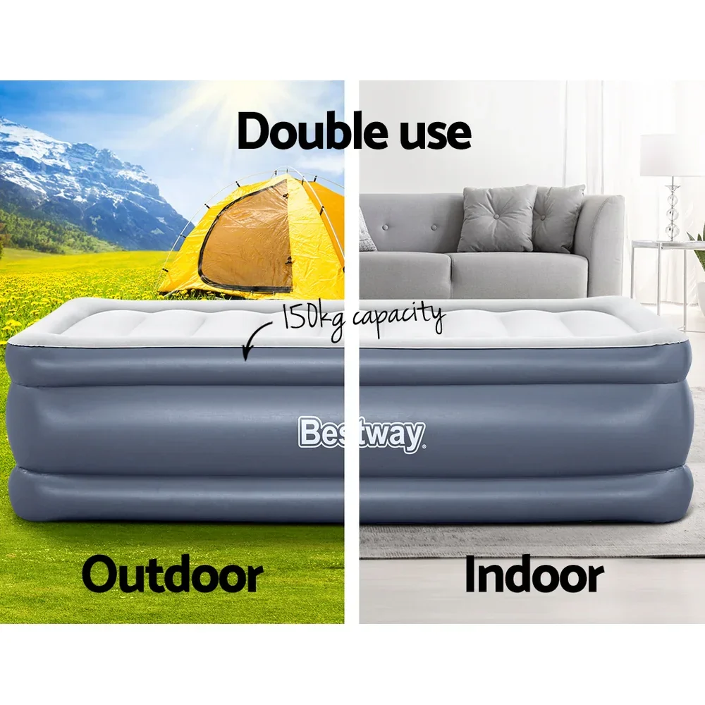 Mattress Air Bed Single Size 51CM Inflatable Camping Beds Home Outdoor - Image 4