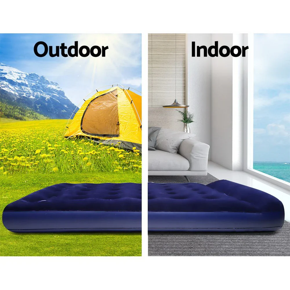 Single Size Inflatable Air Mattress - Navy - Image 4