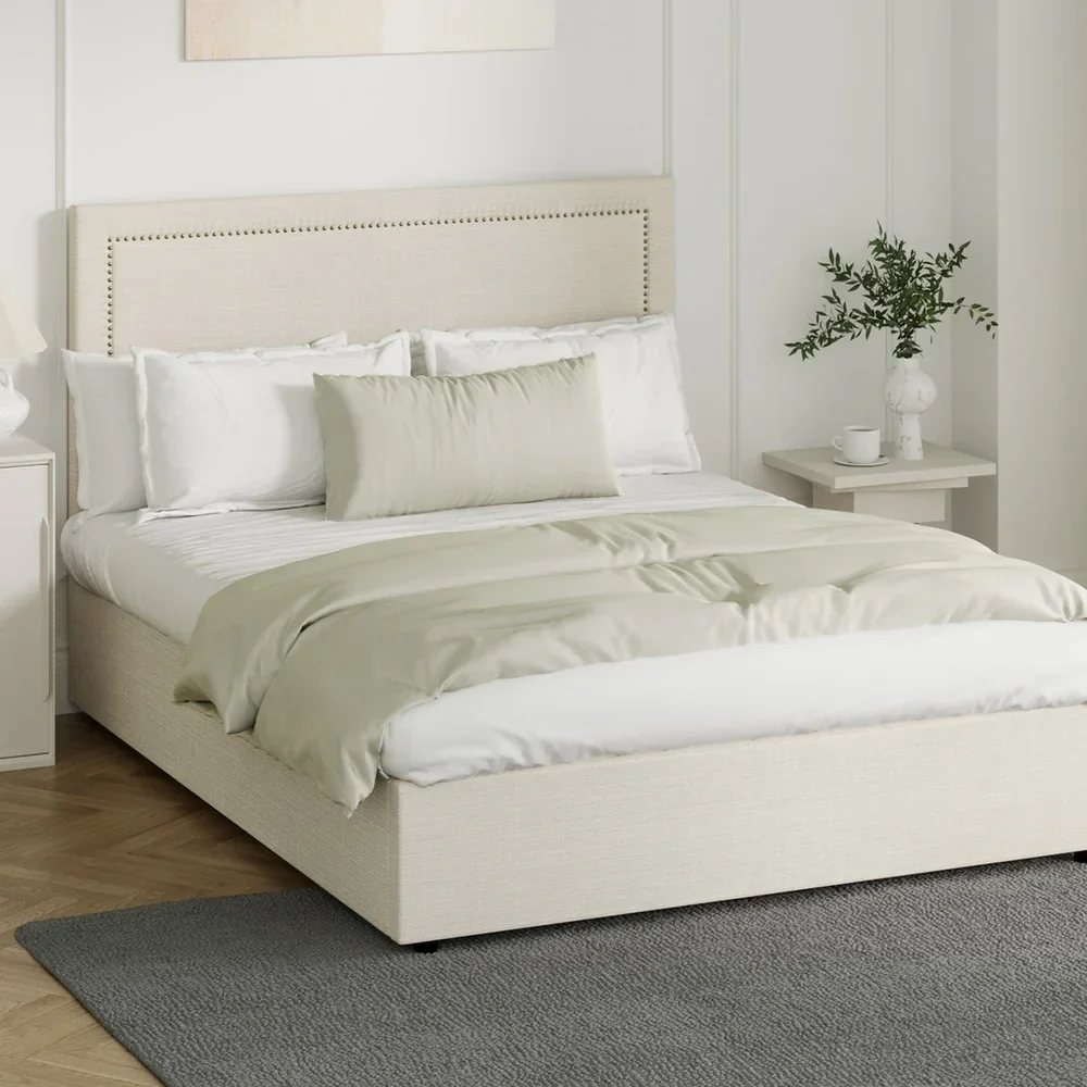 Bed Frame Double Size Gas Lift Base Storage ADI - Image 2