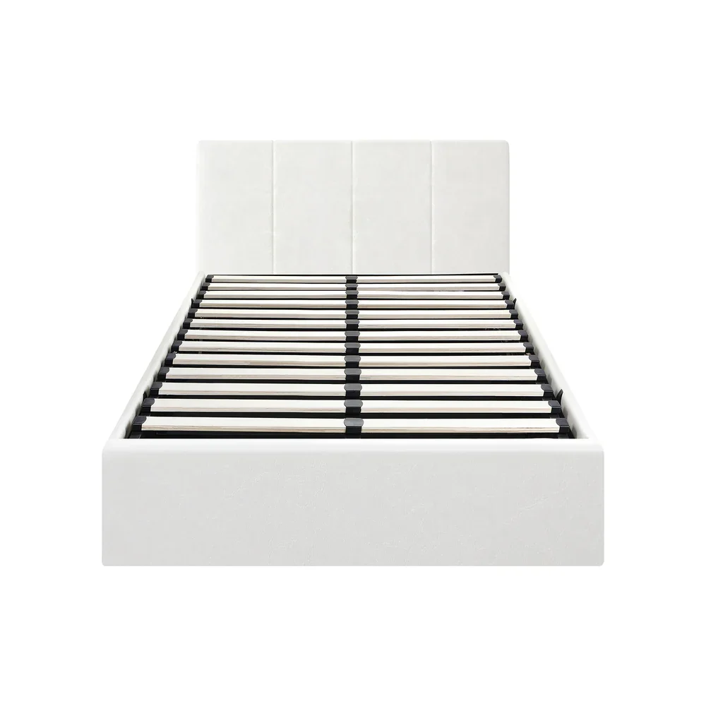 Bed Frame King Single Gas Lift Base PU Leather ZOE - Image 5
