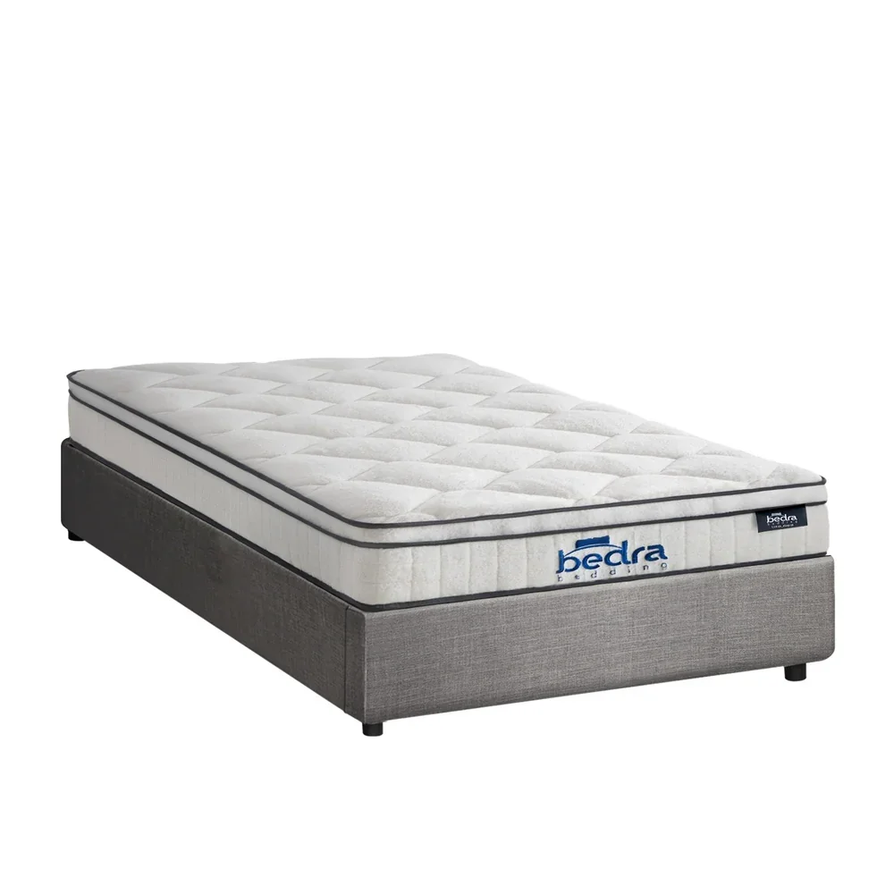 Bed Frame King Single Size Storage Platform with Mattress - Image 2