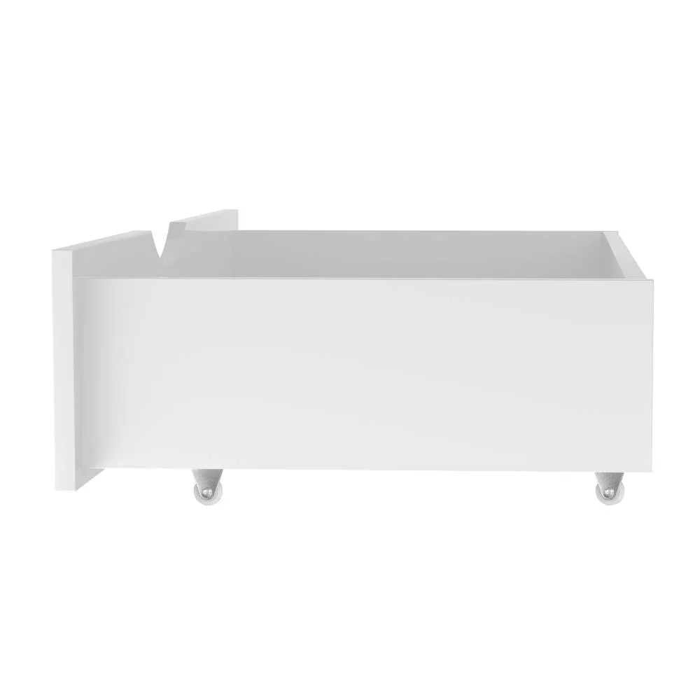 2x Storage Drawers Timber Trundle White - Image 7
