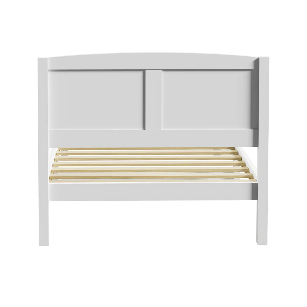 Bed Frame King Singe Size Timber Platform White - Image 9