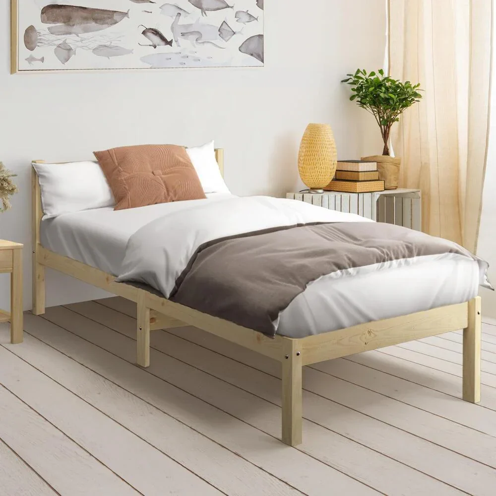 Bed Frame Single Size Wooden Kids Bed - Image 7