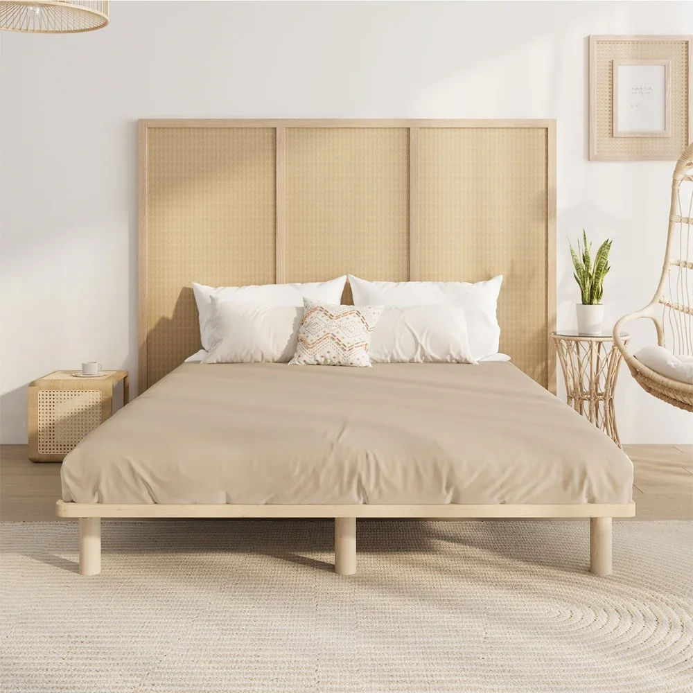 Bed Frame Double Size Wooden Bed Base - Image 6