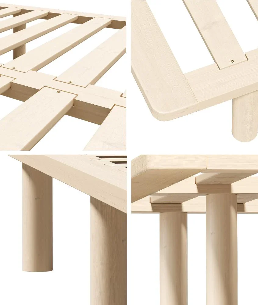Bed Frame King Single Wooden Bed Base - Image 8