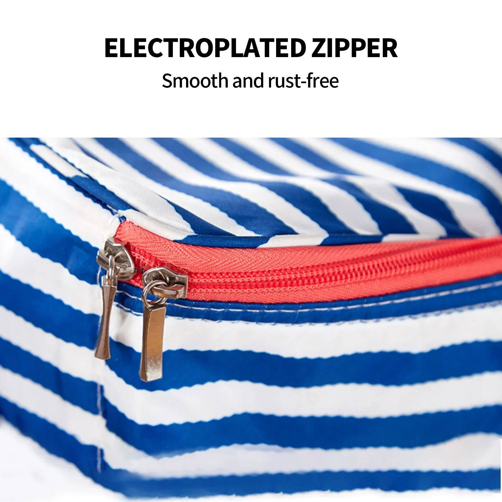 Blue Insulated Picnic Bag Thermal Cooler Portable Lunch Food Tote Carry Storage Bag - Image 6