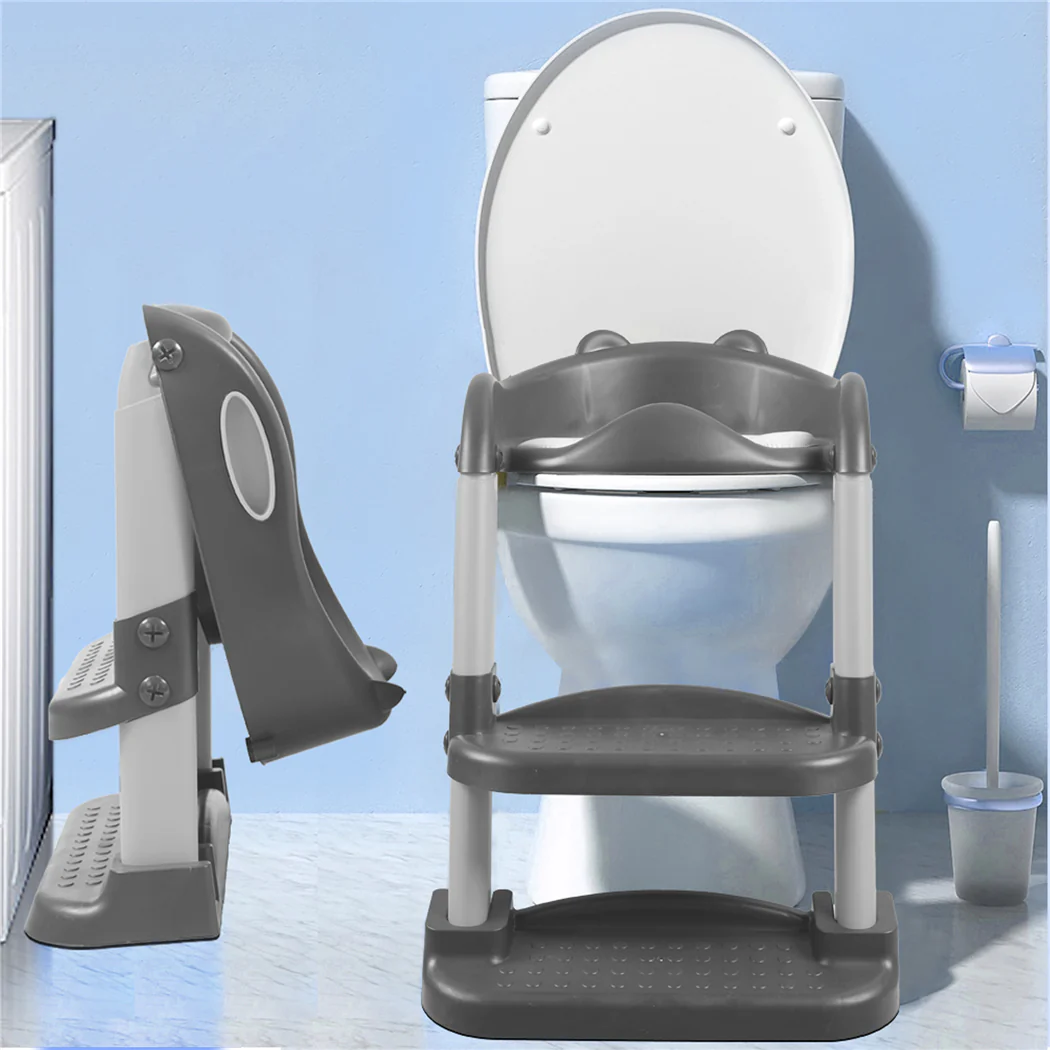 Kids Toilet Ladder Grey - Image 7