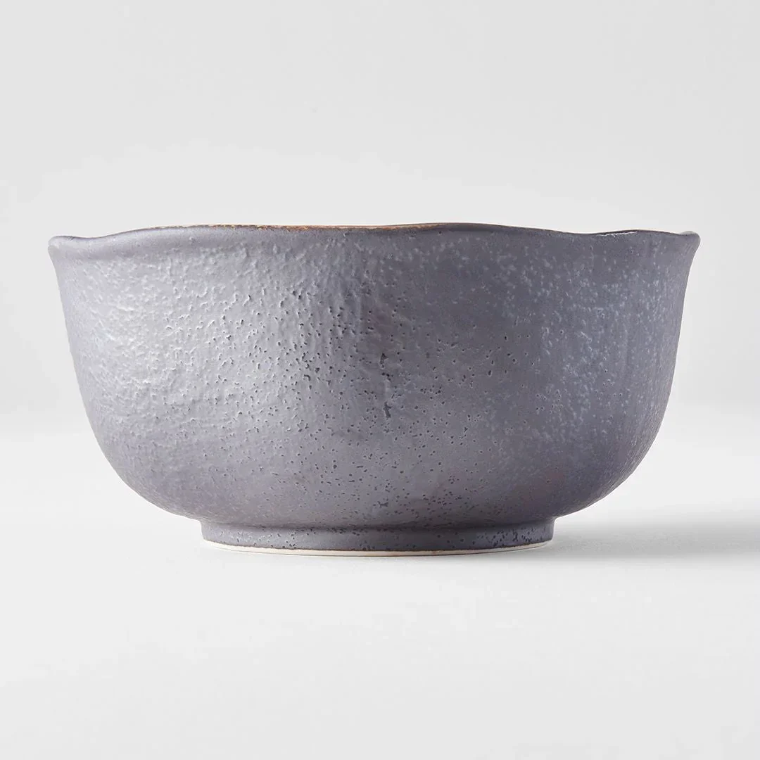Bowl Organic 14.5cm Akane Grey Glaze - Image 3