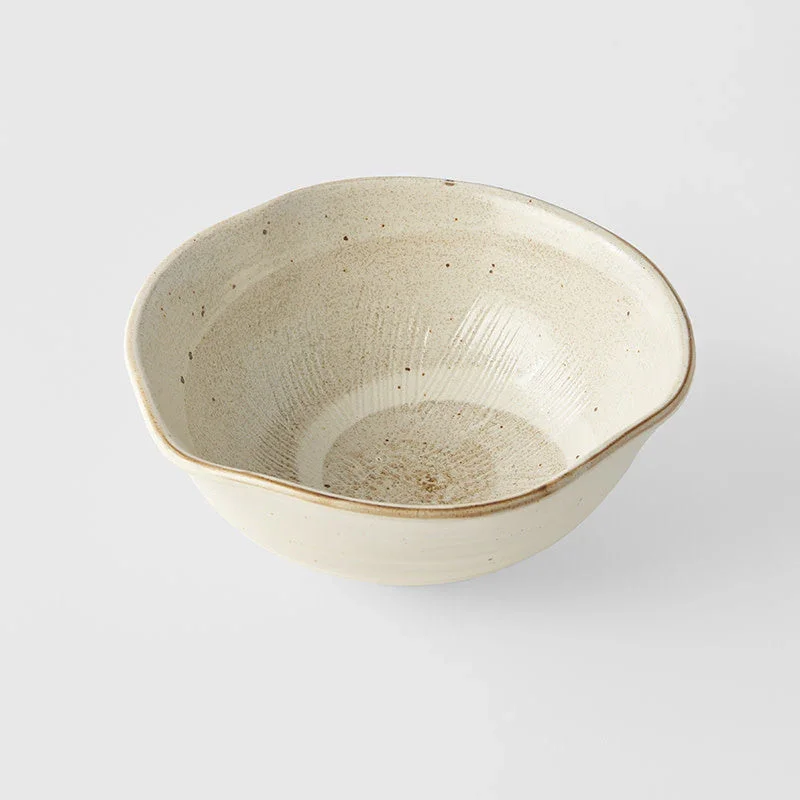 Bowl Organic 18cm Spiral Sand Glaze - Image 5