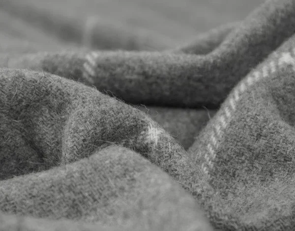 Brighton Throw - 100% NZ Wool - Grey Striped - Image 3