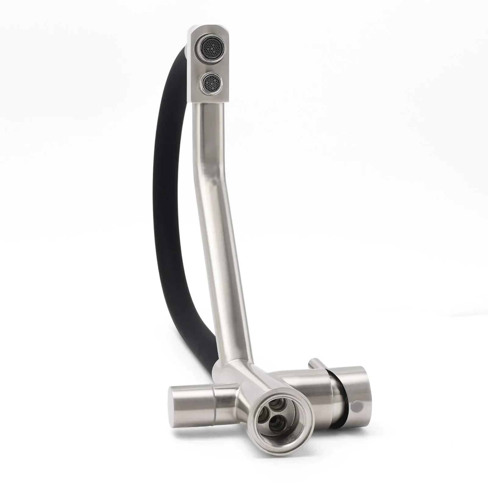 Brushed Nickel 3 Way Pull Down Kitchen Mixer Pure Drinking Water Sink Tap Spout - Image 9