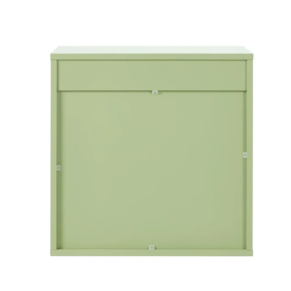 Bedside Table 2 Drawers Nightstand Side Storage Cabinet Green - Image 6