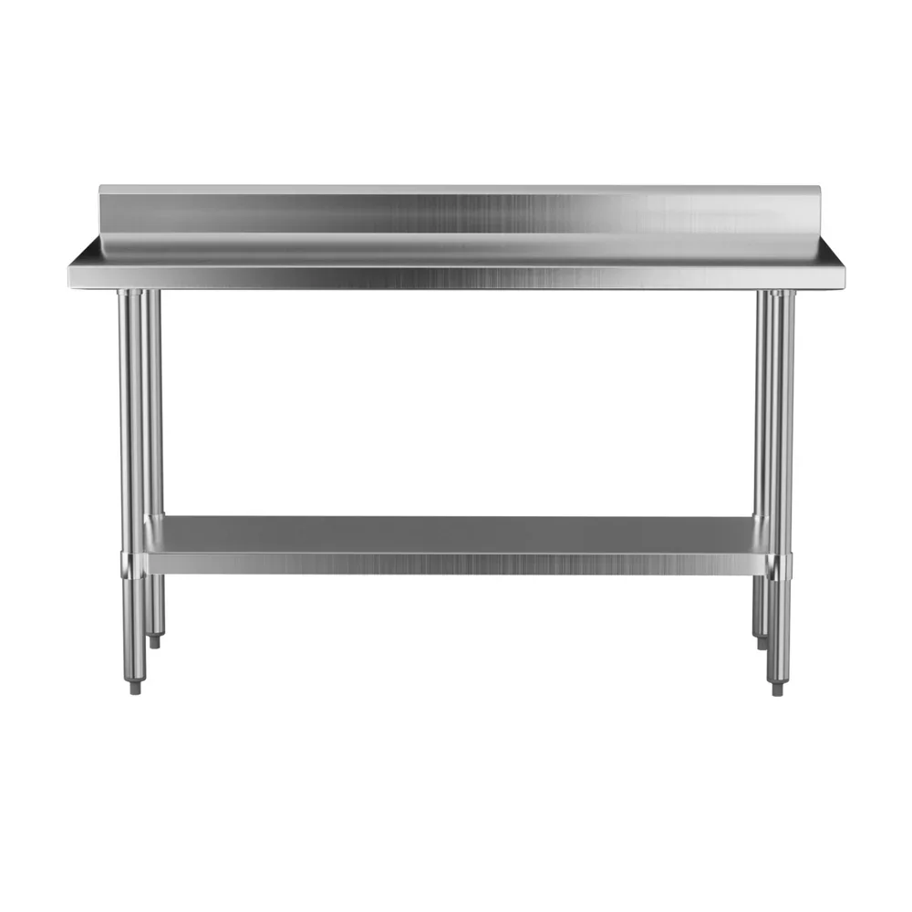 Stainless Steel  Kitchen  Bench w/ Splashback 1500x600MM 430 - Image 3