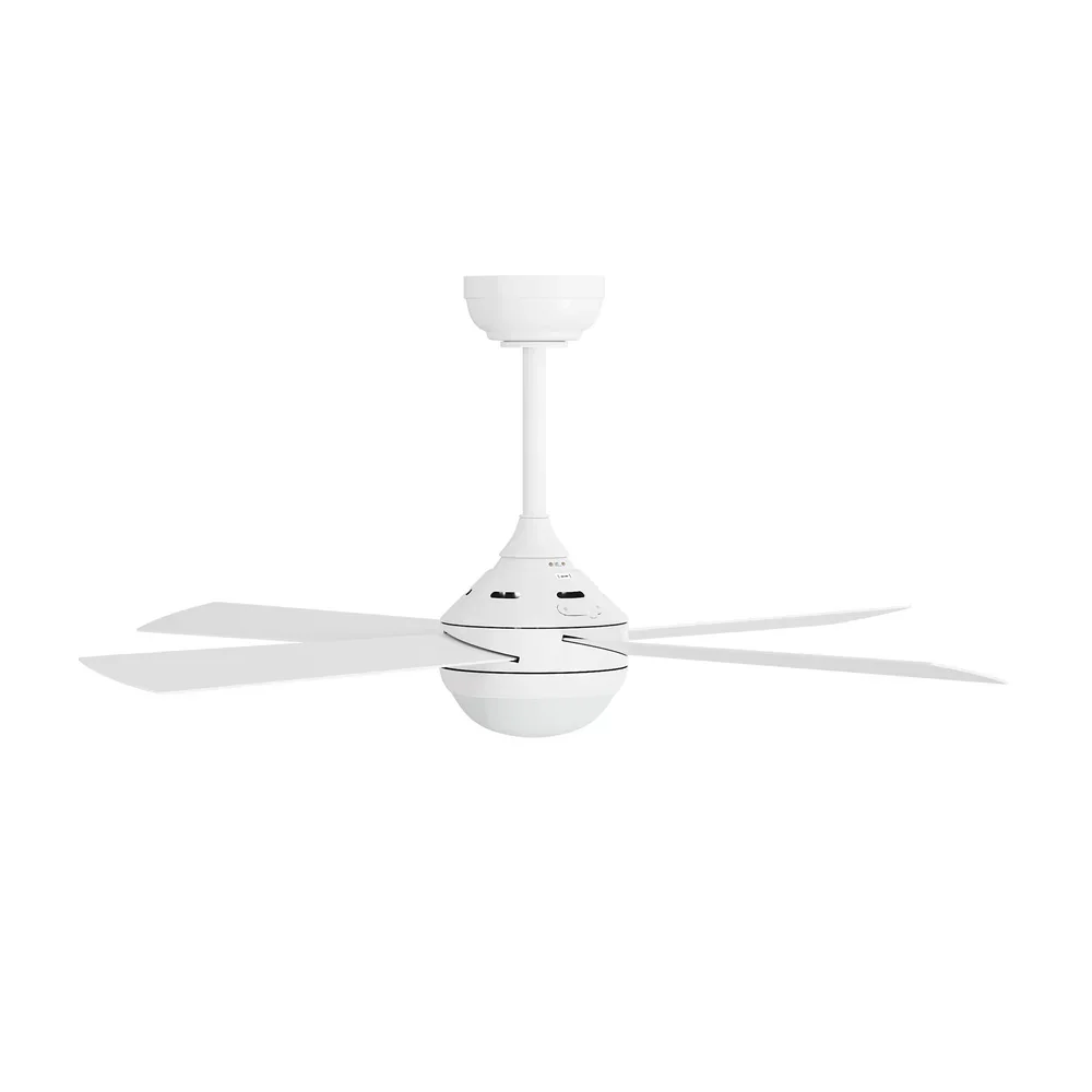 52'' AC Ceiling Fan with Light Remote Control 4 Blades White - Image 7
