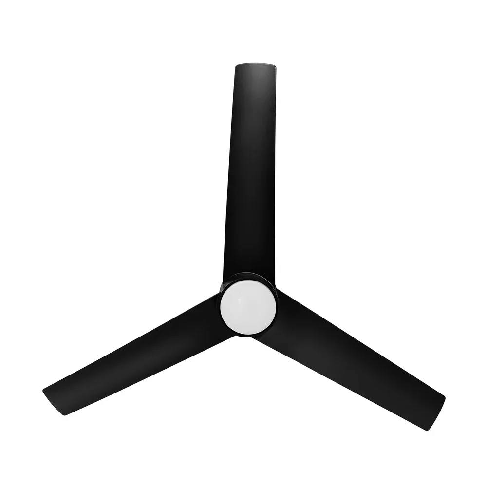 52" Ceiling Fan With Light DC Motor Remote Control Black - Image 3
