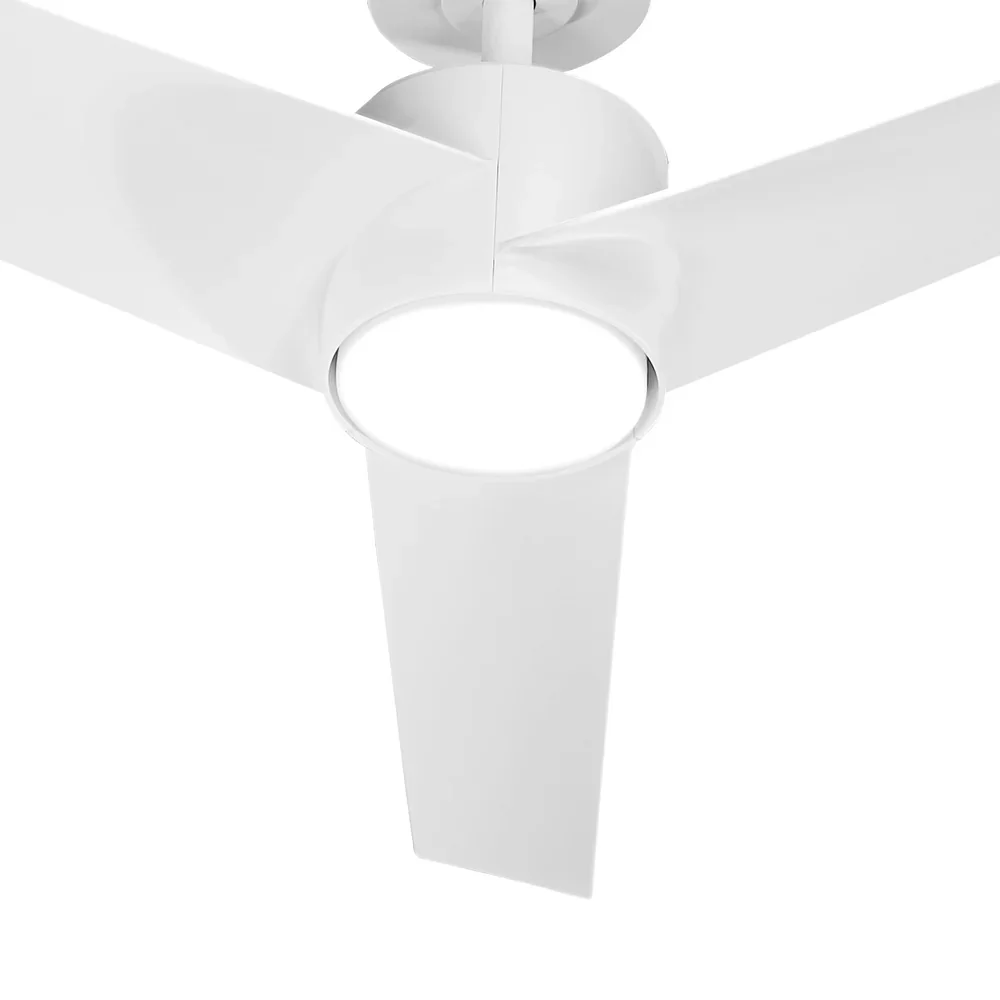 52" Ceiling Fan With Light DC Motor Remote Control White - Image 5