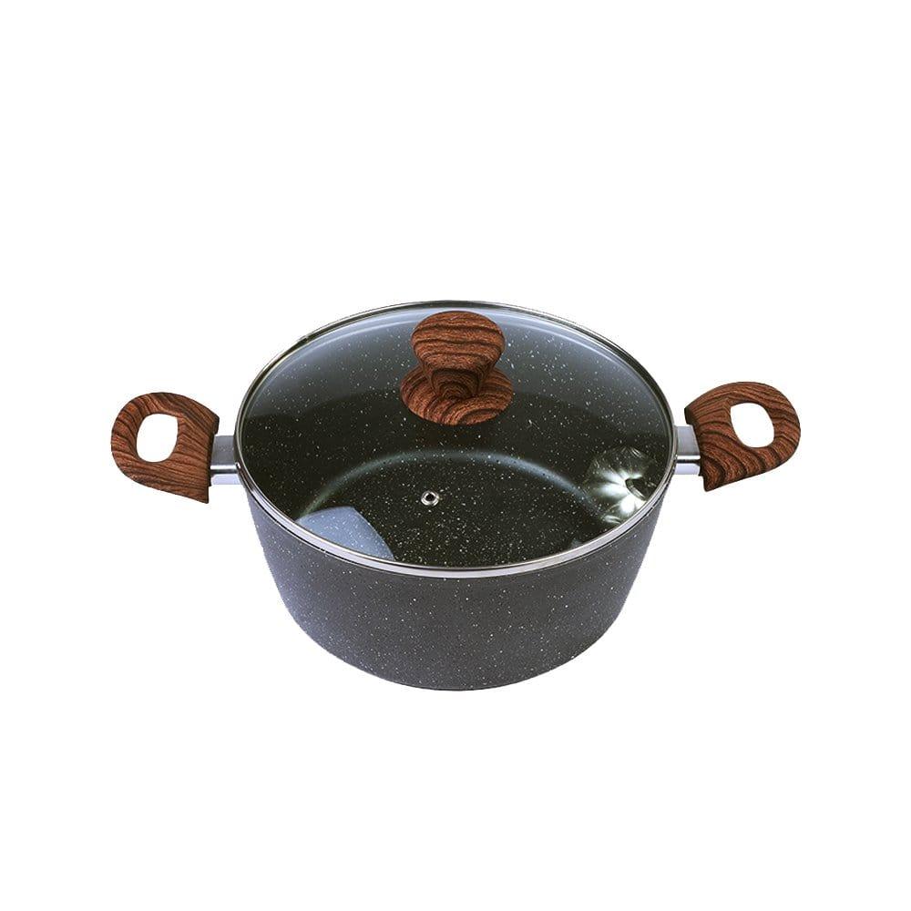 24cm Non-Stick Casserole Cookware Dish - Image 6