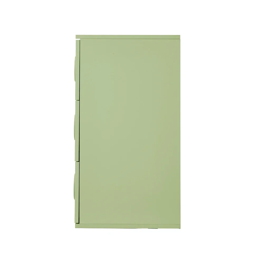 3 Chest of Drawers Cabinet Bedroom Dresser Night Stand Green - Image 7