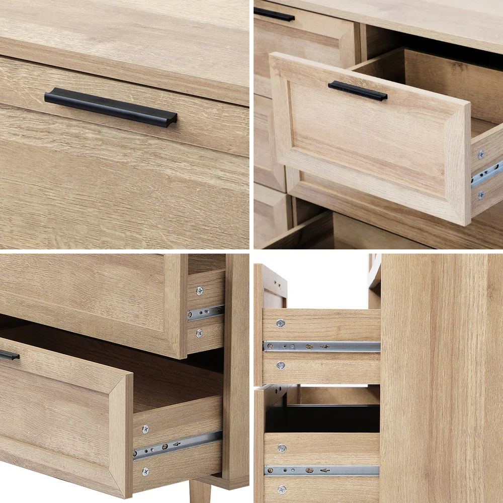 7 Chest of Drawers Dresser Tallboy Natural - Image 3