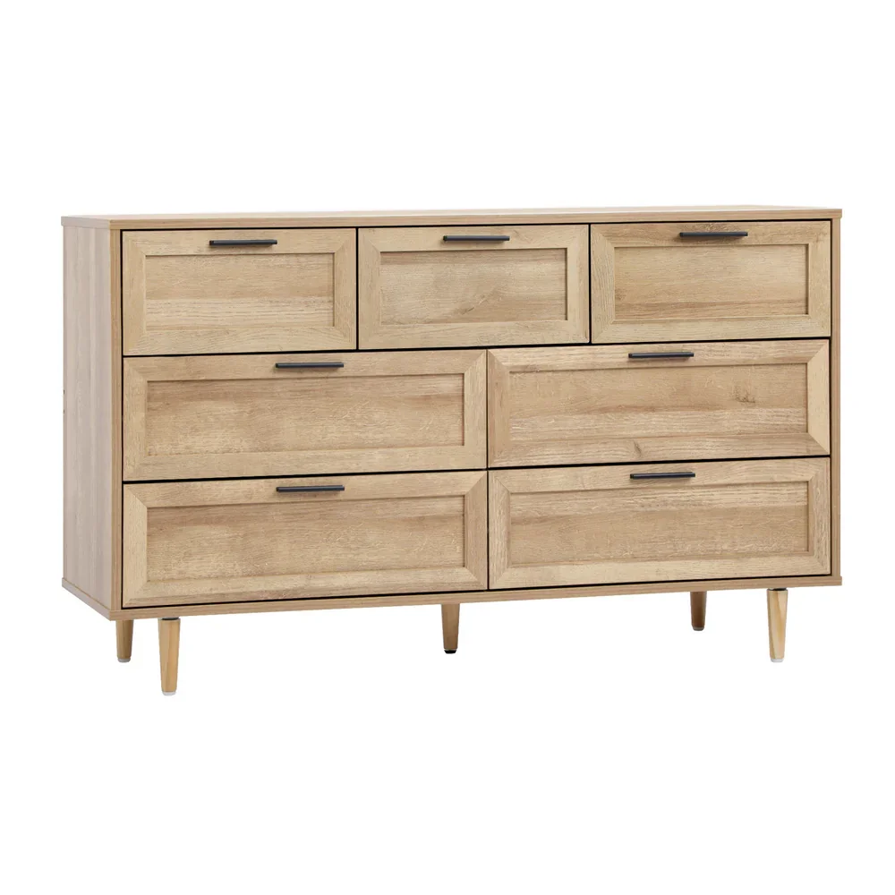 7 Chest of Drawers and 2 Bedside Tables Bedroom Set - Image 8