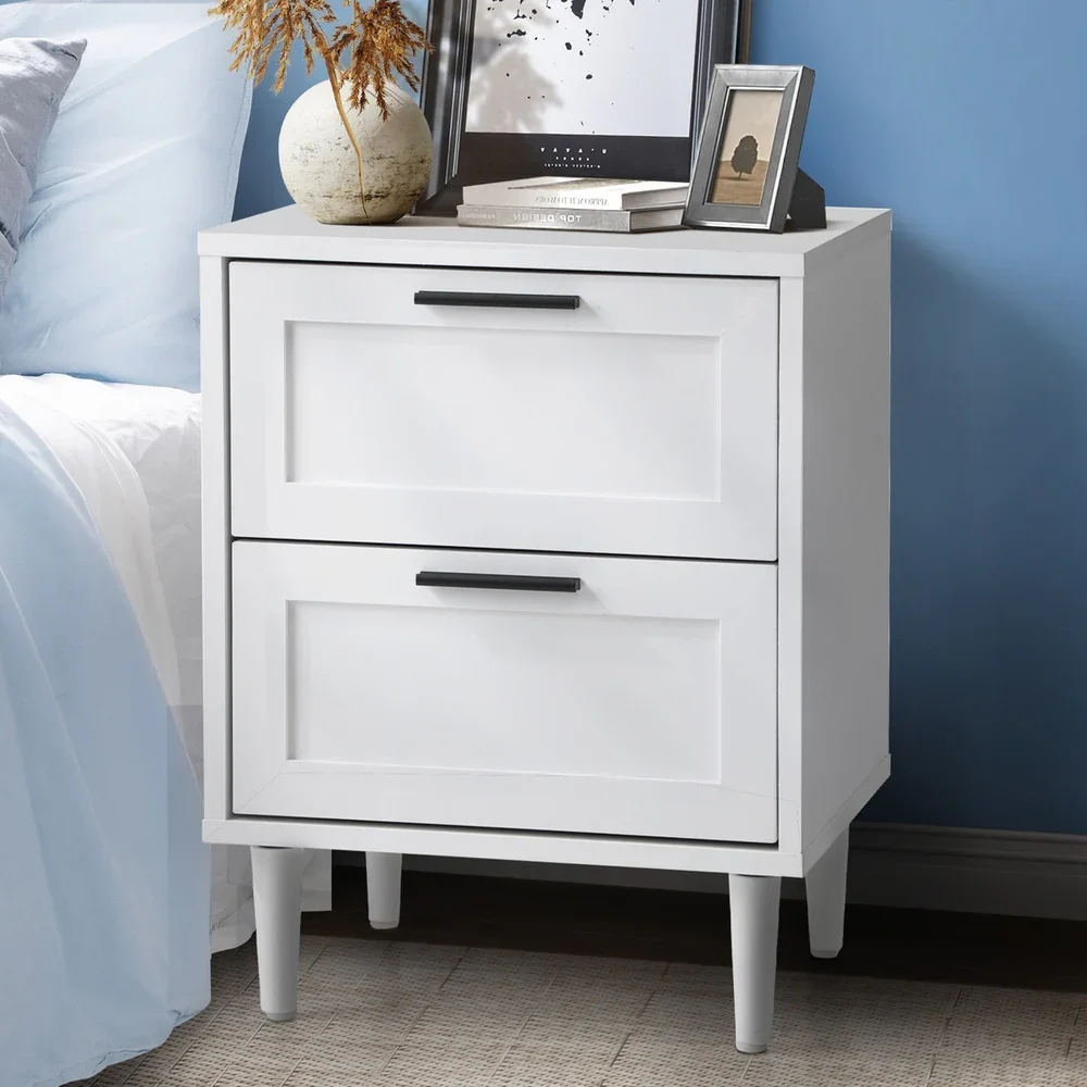 7 Chest of Drawers and 2 Bedside Tables Bedroom Set White - Image 9